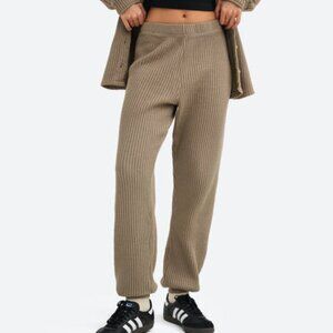 MATE The Label Organic Waffle Relaxed Jogger Bark XS